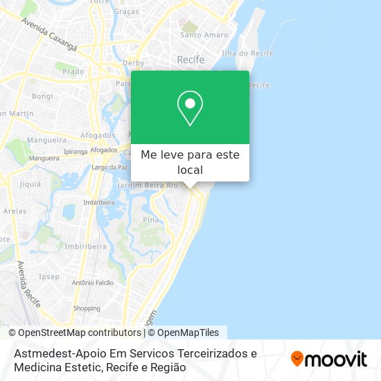 Astmedest-Apoio Em Servicos Terceirizados e Medicina Estetic mapa