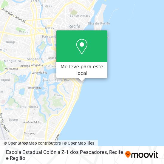 Escola Estadual Colônia Z-1 dos Pescadores mapa