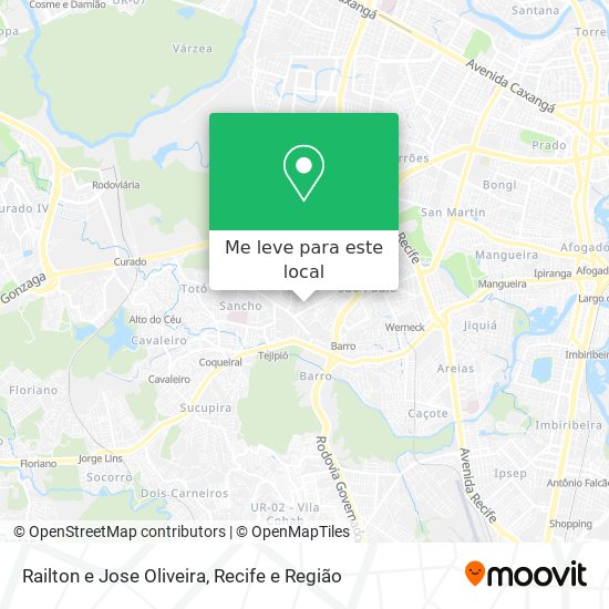 Railton e Jose Oliveira mapa
