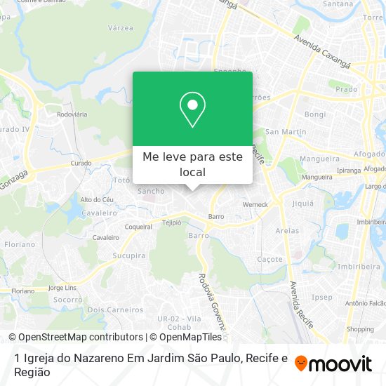 1 Igreja do Nazareno Em Jardim São Paulo mapa