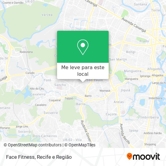 Face Fitness mapa
