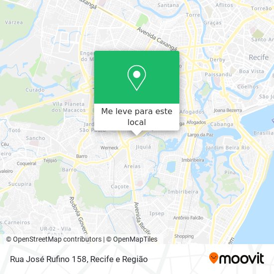Rua José Rufino 158 mapa