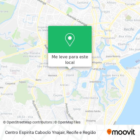 Centro Espirita Caboclo Ynajair mapa
