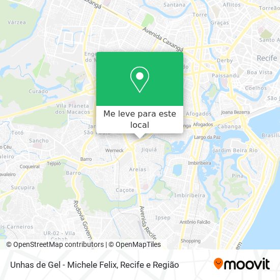 Unhas de Gel - Michele Felix mapa