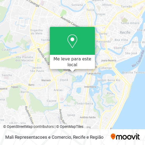 Mali Representacoes e Comercio mapa