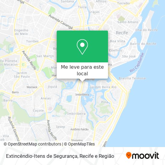 Extincêndio-Itens de Segurança mapa