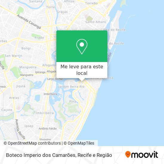 Boteco Imperio dos Camarões mapa