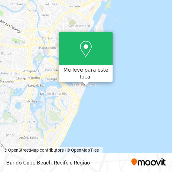 Bar do Cabo Beach mapa