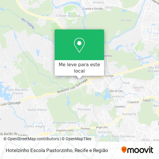 Hotelzinho Escola Pastorzinho mapa