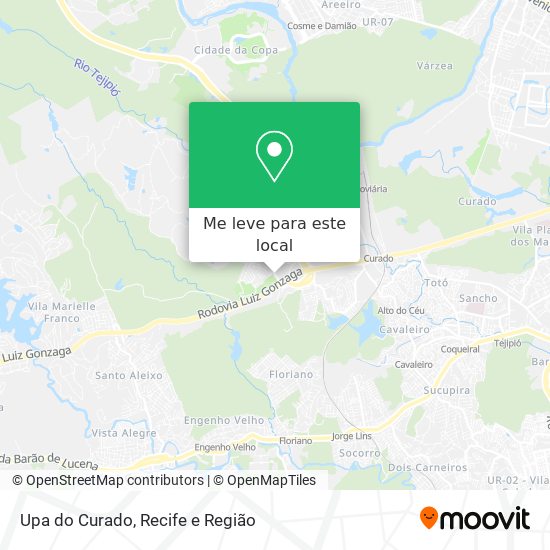 Upa do Curado mapa
