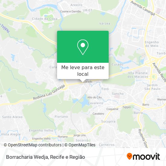 Borracharia Wedja mapa