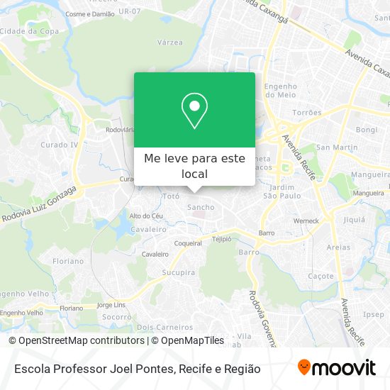 Escola Professor Joel Pontes mapa