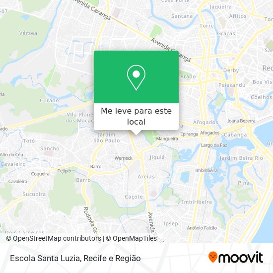 Escola Santa Luzia mapa