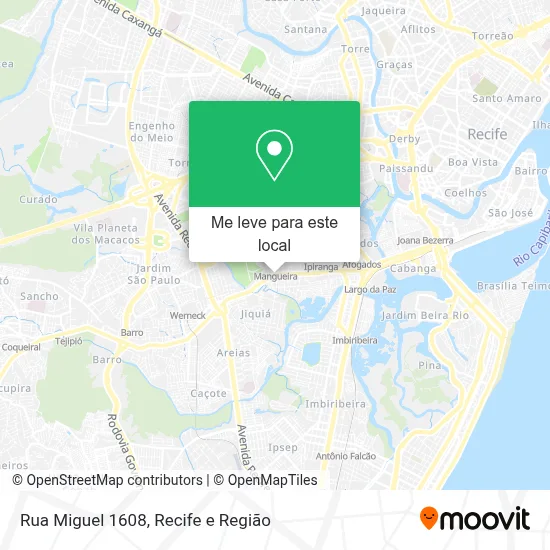 Rua Miguel 1608 mapa
