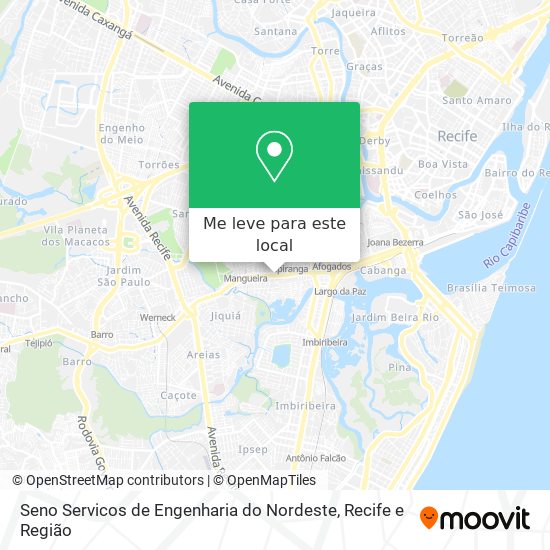 Seno Servicos de Engenharia do Nordeste mapa