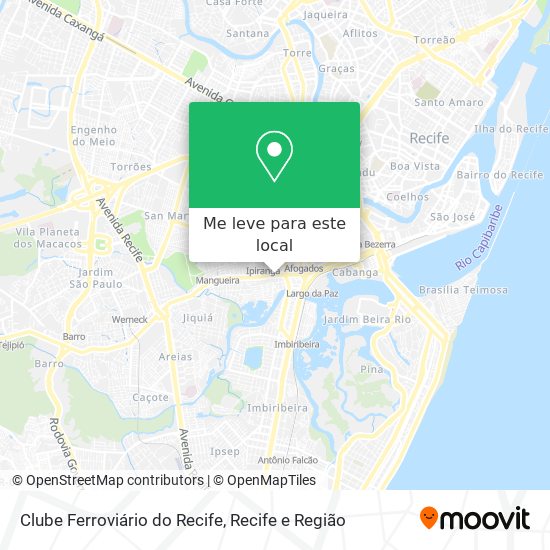 Clube Ferroviário do Recife mapa