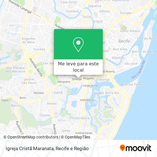 Igreja Cristã Maranata mapa
