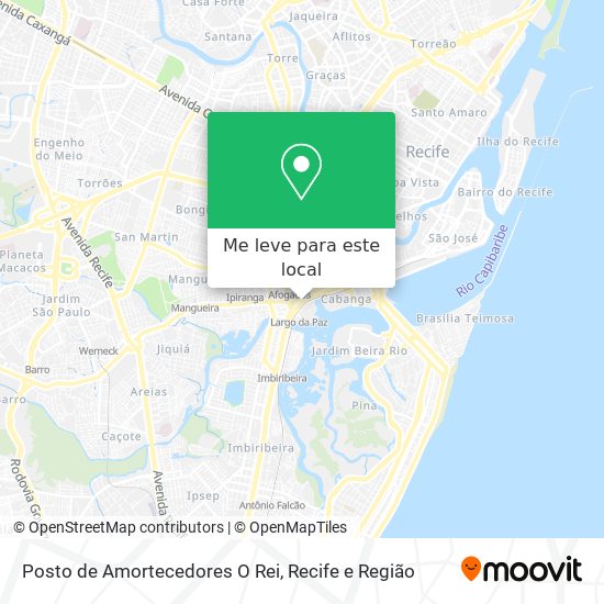 Posto de Amortecedores O Rei mapa