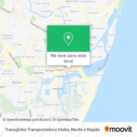 Transglobo Transportadora Globo mapa
