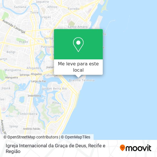 Igreja Internacional da Graça de Deus mapa