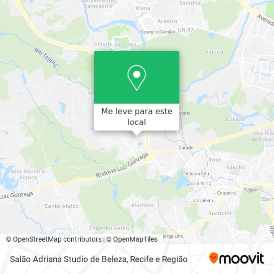 Salão Adriana Studio de Beleza mapa