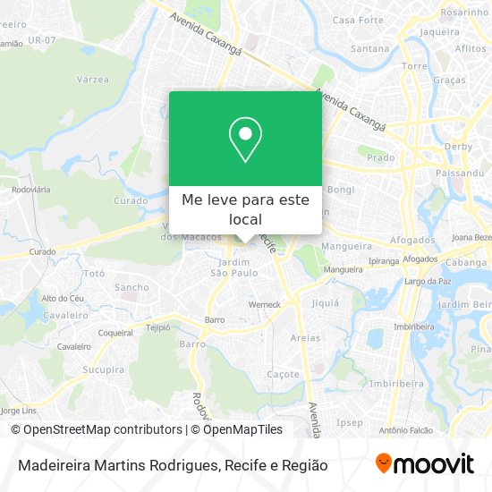 Madeireira Martins Rodrigues mapa