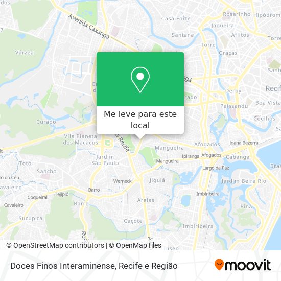 Doces Finos Interaminense mapa