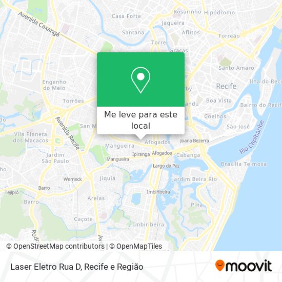 Laser Eletro Rua D mapa