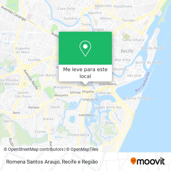 Romena Santos Araujo mapa