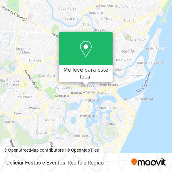 Deliciar Festas e Eventos mapa