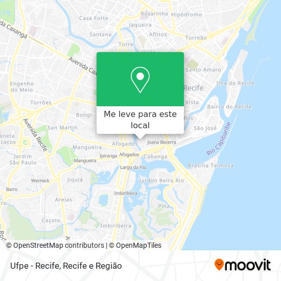 Ufpe - Recife mapa