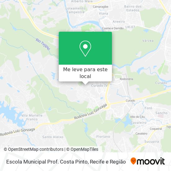 Escola Municipal Prof. Costa Pinto mapa