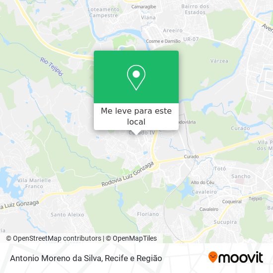 Antonio Moreno da Silva mapa