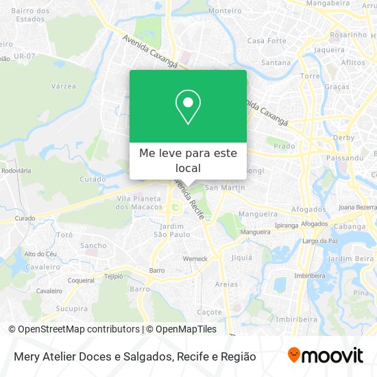 Mery Atelier Doces e Salgados mapa
