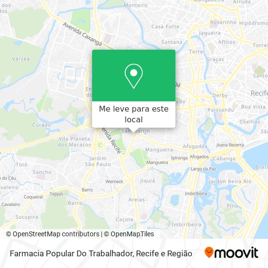 Farmacia Popular Do Trabalhador mapa