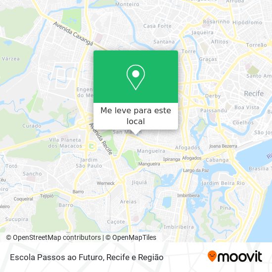 Escola Passos ao Futuro mapa