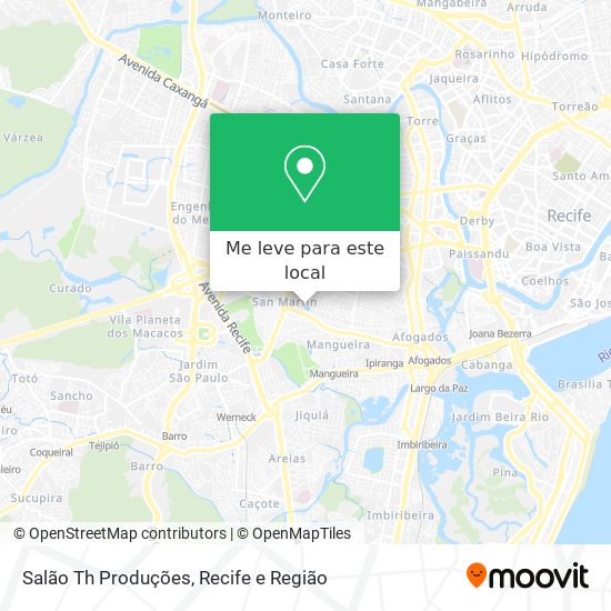 Salão Th Produções mapa