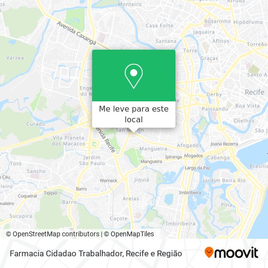 Farmacia Cidadao Trabalhador mapa