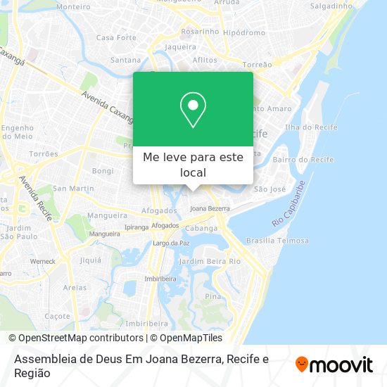 Assembleia de Deus Em Joana Bezerra mapa