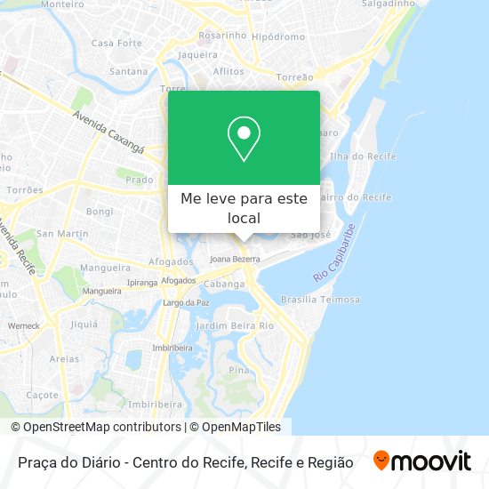 Praça do Diário - Centro do Recife mapa