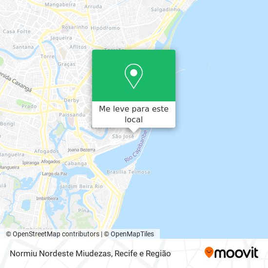 Normiu Nordeste Miudezas mapa