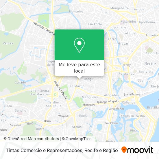 Tintas Comercio e Representacoes mapa