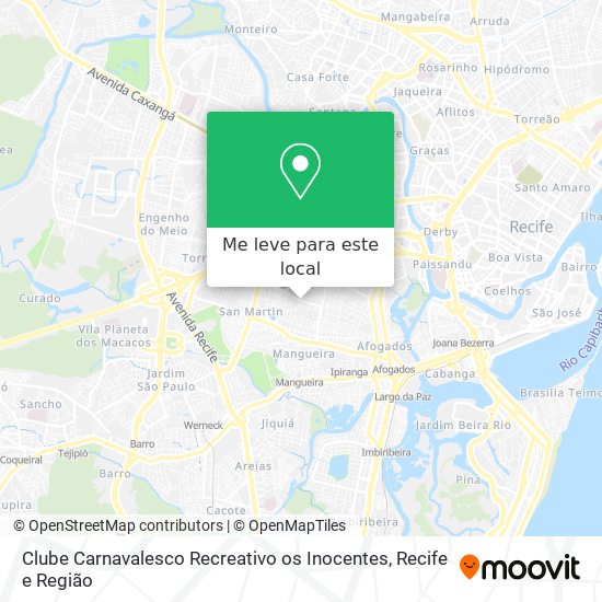 Clube Carnavalesco Recreativo os Inocentes mapa