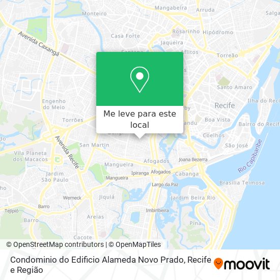 Condominio do Edificio Alameda Novo Prado mapa