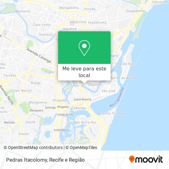 Pedras Itacolomy mapa