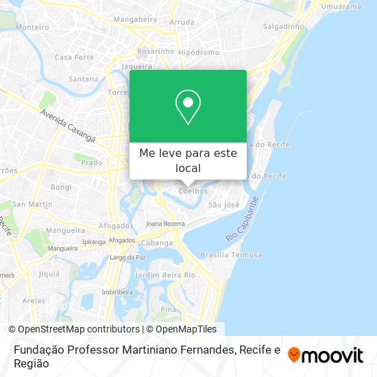 Fundação Professor Martiniano Fernandes mapa