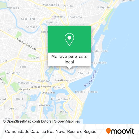 Comunidade Católica Boa Nova mapa