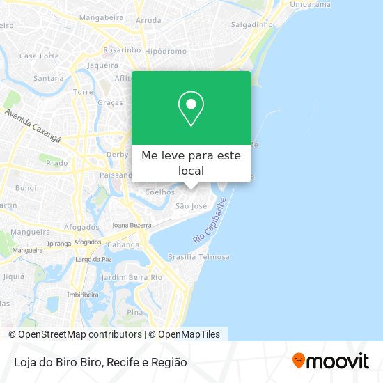Loja do Biro Biro mapa