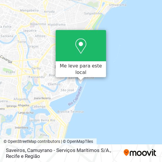 Saveiros, Camuyrano - Serviços Marítimos S / A. mapa