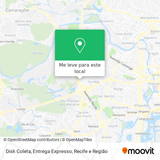 Disk Coleta, Entrega Expresso mapa
